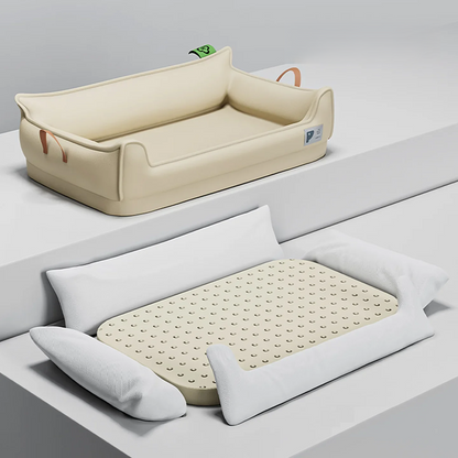 Orthopedic Leather Dog Sofa - Waterproof & Premium Support