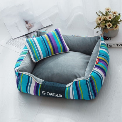 Vibrant Voyager Sofa – Waterproof Striped Lounge Bed