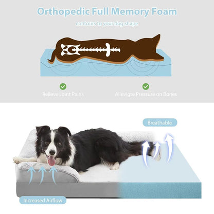 Professional Therapy Pet Lounge – OEKO-TEX Certified Memory Foam Bed