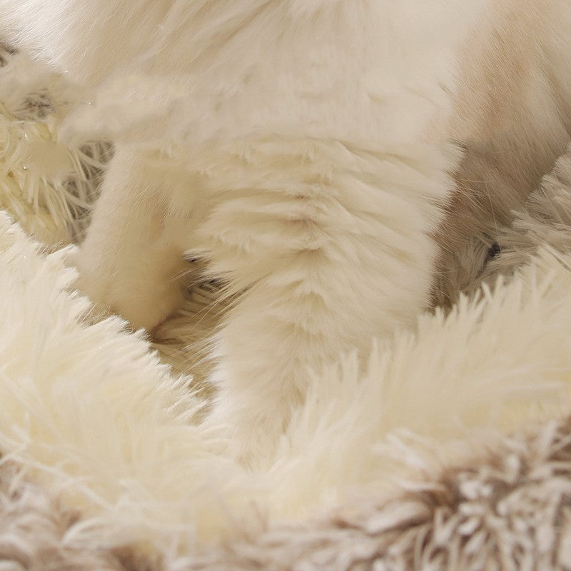 Cozy Thermal Cat Cave - Velvety Fleece Covered Bed