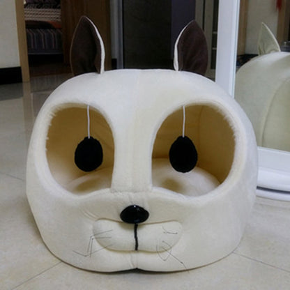 Peek-a-Boo Sanctuary – Premium Velvet-Plush Cat Head Cave