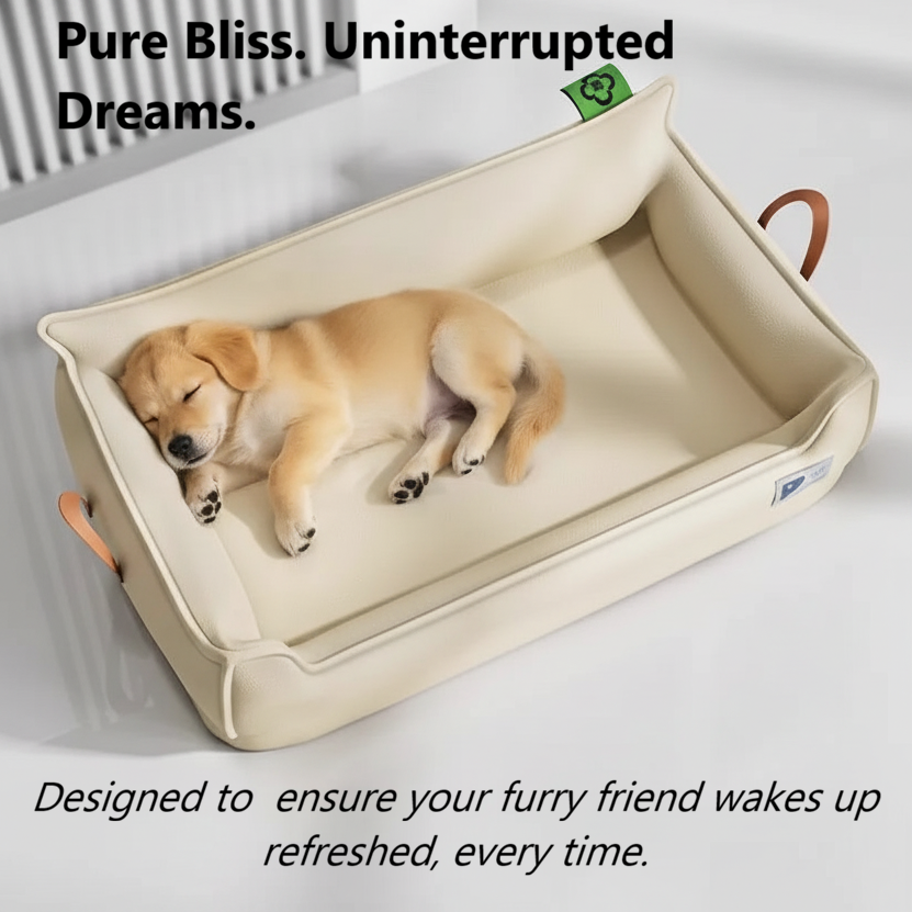 Orthopedic Leather Dog Sofa - Waterproof & Premium Support