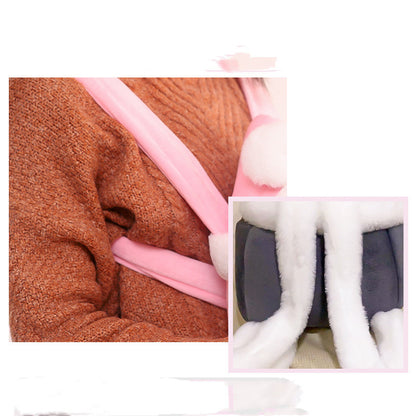 Bunny-Ears Snuggle Pouch – Ultra-Soft Plush Winter Carrier