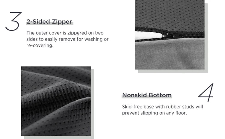 Professional Therapy Pet Lounge – OEKO-TEX Certified Memory Foam Bed