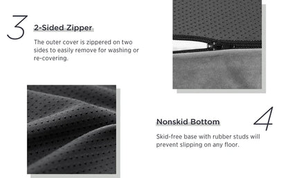 Professional Therapy Pet Lounge – OEKO-TEX Certified Memory Foam Bed