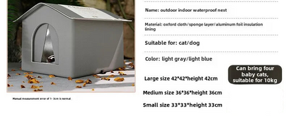 Bouclier Toutes Saisons — Maison Isotherme d'Extérieur pour Animaux