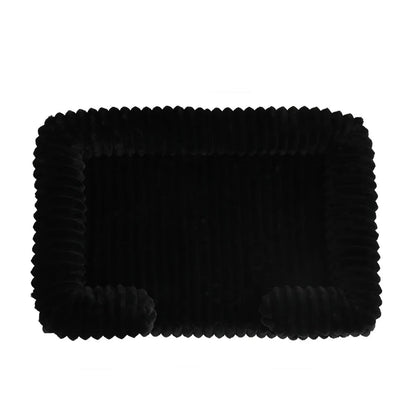 Orthopedic Ribbed Sofa – Ultra-Soft Faux Rabbit Fur Lounge