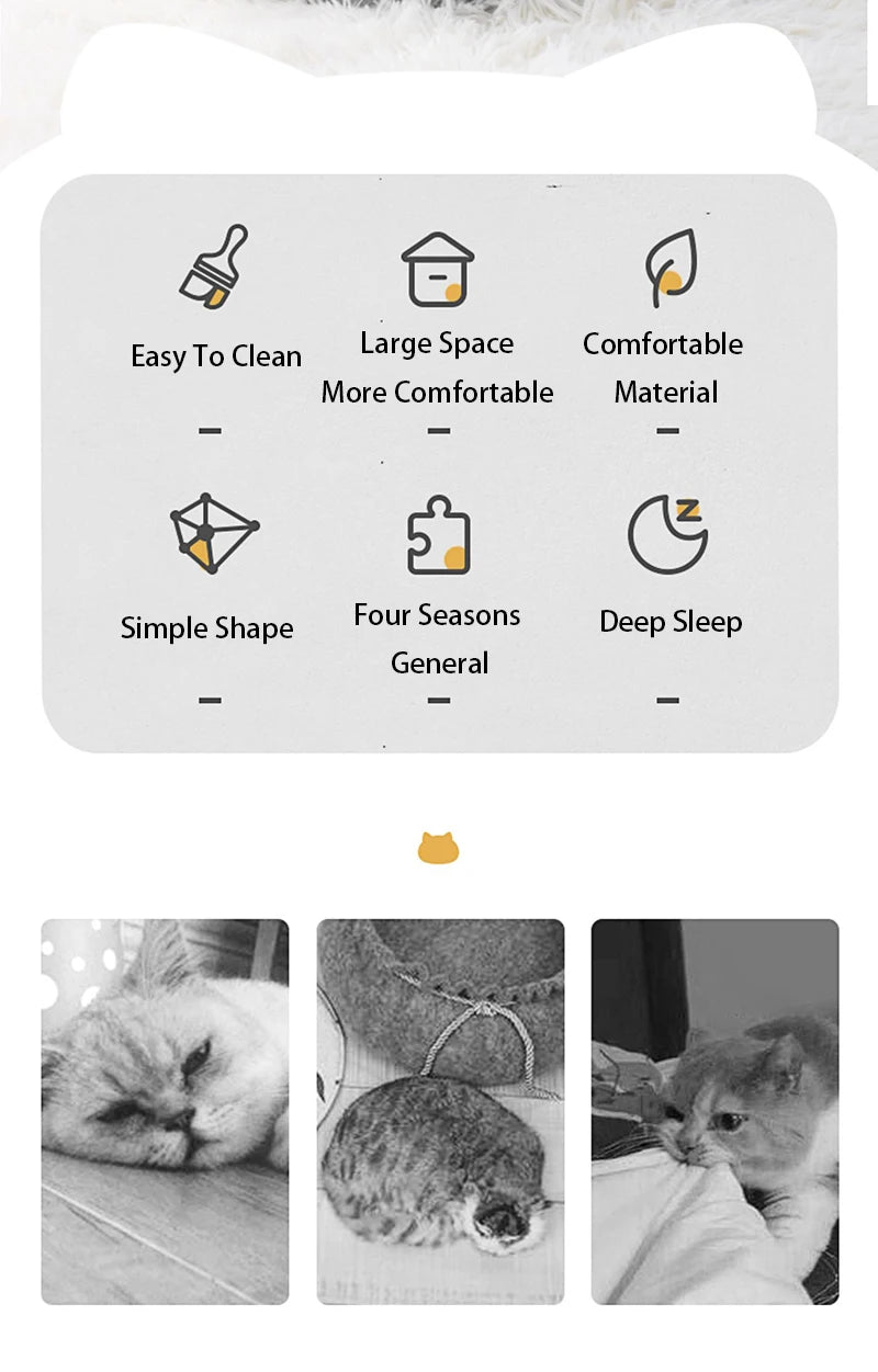 Meow!! Silhouette Cat Cave – Semi-Enclosed Anti-Anxiety Hideout