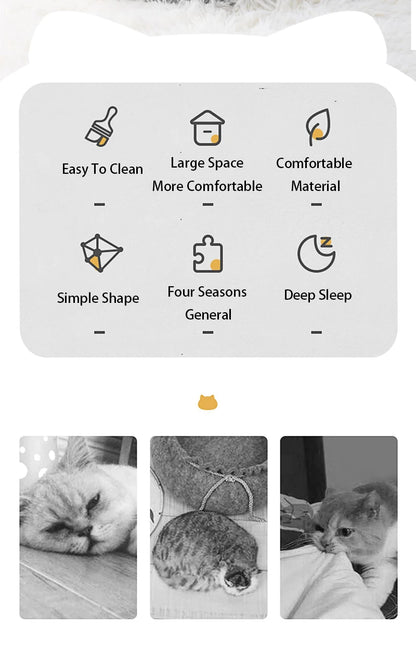 Meow!! Silhouette Cat Cave – Semi-Enclosed Anti-Anxiety Hideout