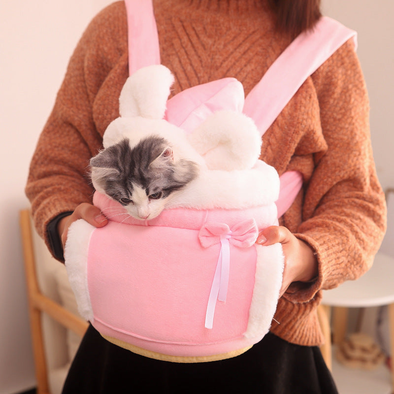 Bunny-Ears Snuggle Pouch – Ultra-Soft Plush Winter Carrier